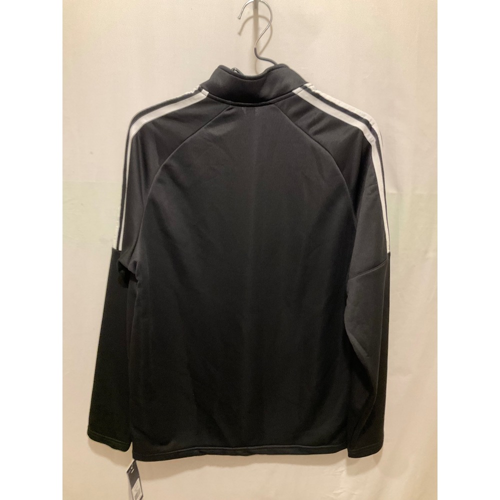 Adidas Mens Black White size medium  Quarter Zip Track Jacket Pullover . NWT